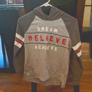 Long sleeve hooded shirt